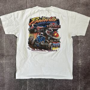 Mens Anvil Belleville High Banks Vintage Nationals 2013 Racing T Shirt Tee Sz XL